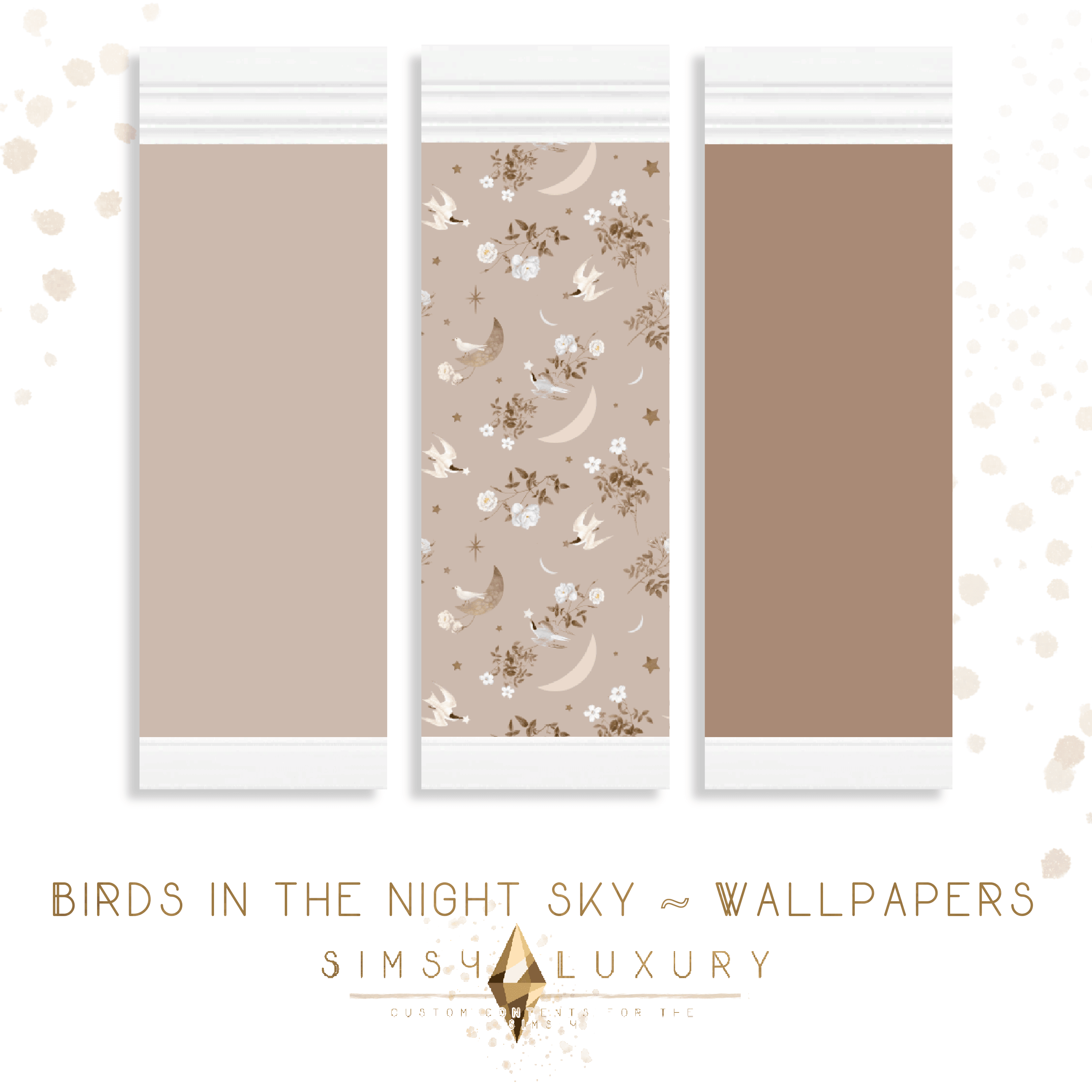 Обои Birds in the Night Sky